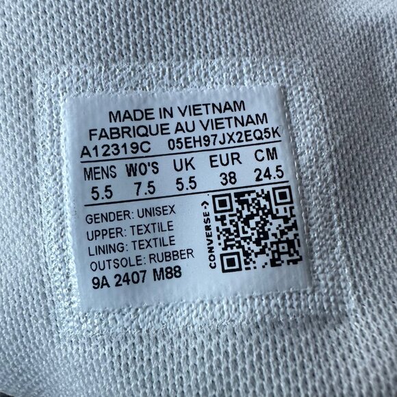 ⭐Converse Chuck Taylor All Star XXHi 5.5 Mens Knee-high Boots Shoes Gray A12319C - Picture 9 of 9